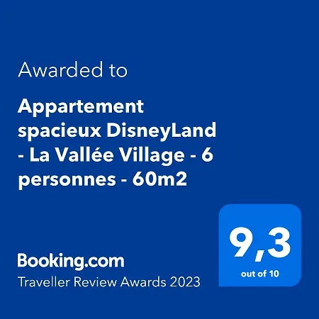 Apartment Spacieux Disneyland - La Vallee Village - 6 Personnes - 60m2